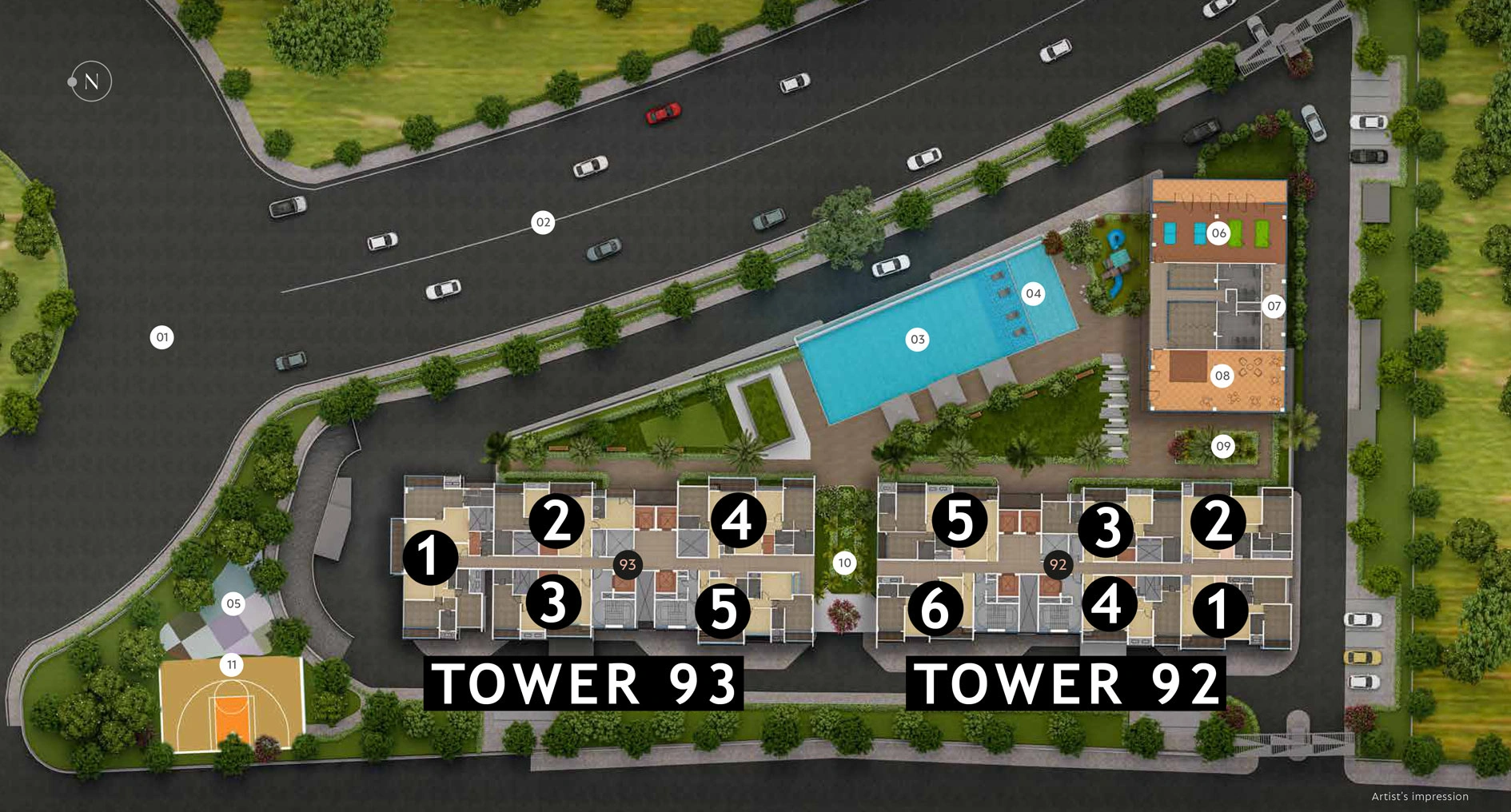 Amanora Crown Towers
